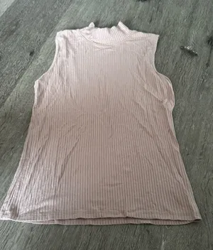 Rachel Zoe Ribbed Knit Sleeveless Turtleneck Sweater Vest Top Size M Casual thumbnail 1