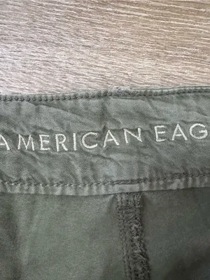 American Eagle Outfitters Olive Green Cargo Jogger Pants thumbnail 4