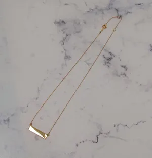 BaubleBar N Nameplate Necklace thumbnail 4