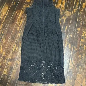 White House Black Market business casual black lace 14 dress thumbnail 2
