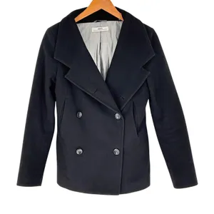 HOPE Ringstrand Soderberg Wool Coat Womens 36 Small Double Breasted Sweden Black thumbnail 1