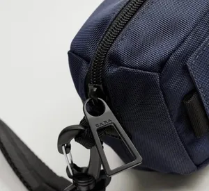 Zara Blue Mini Nylon Messenger/Crossbody Bag thumbnail 3