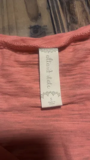 Altar'd State Coral Tank Top thumbnail 2