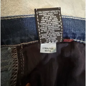 7 FOR ALL MANKIND Women's Sz‎ 30 Straight Leg Jeans Medium Blue Wash Whiskered thumbnail 8