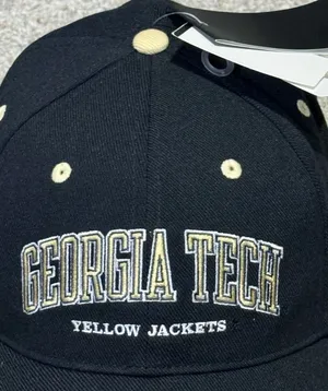 New Adidas Georgia Tech Yellow Jackets adidas Seasonal Flex Hat - Black size M/L thumbnail 3
