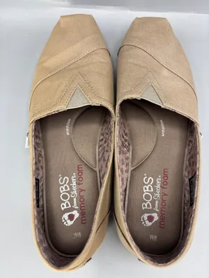 BOBS by Skechers Flats Shoes Womens 8 Tan Leopard Print Lining Round Toe Slip On thumbnail 5