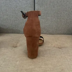 Brown Suede Block Heels thumbnail 2