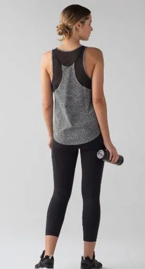 Lululemon Sculpt Tank II Chakra Print Alpine White Black / Black Size 6 thumbnail 3