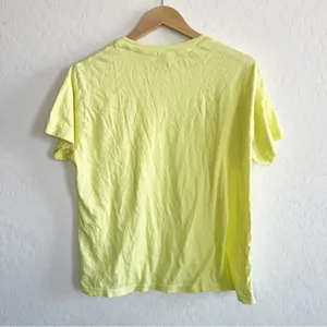 Agolde Rena Supima Cotton Crew Neck Easy T-Shirt Yellow thumbnail 3
