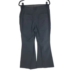 Halara High Waisted Belted Button Zipper Pocket Flare Casual Cargo Pants Black L thumbnail 5