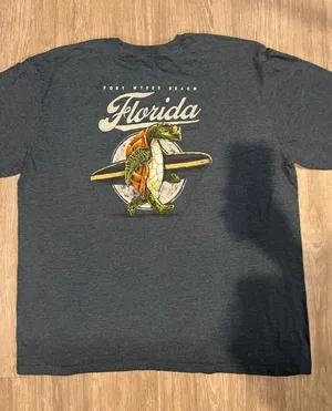 Funny 🙈 Florida graphic Tee Gray Size 3X thumbnail 1