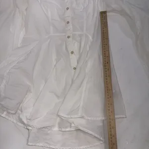 FREE PEOPLE White All The Time Tunic Peplum Button Up Boho Cottagecore Shirt XS‎ thumbnail 14