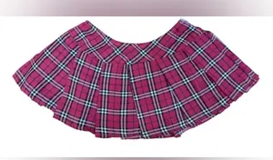 Hustler Hollywood Fuchsia Plaid Skirt and Tie Set thumbnail 6