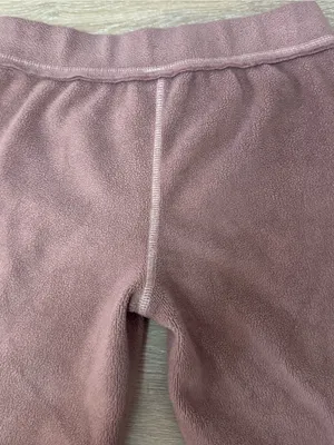 Out From Under Urban Outfitters Mauve Dusty Rose Flared Fleece Pants thumbnail 6