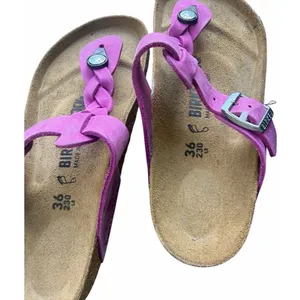 NEW BIRKENSTOCK Gizeh Braided Women 6 36 Regular Festival Fushia Leather Sandals thumbnail 2