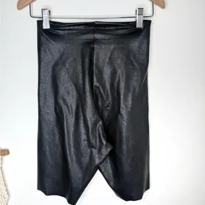 Commando Faux Leather Bike Shorts Black Women’s Small NWT High Rise Biker thumbnail 3