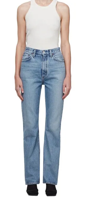 Agolde Vintage High Rise boot blue jeans sz 29 thumbnail 1