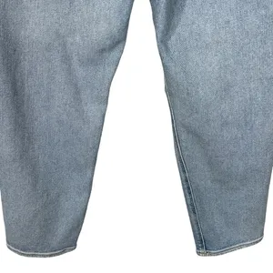 American Eagle SZ 10 SHORT Mom Jeans Distressed Hi-Rise Zip-Fly Light Wash Blue thumbnail 7