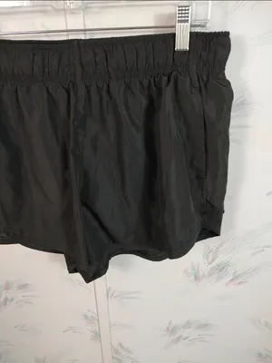 Athletic Works Black High Waisted Shorts L thumbnail 3