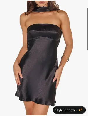 VUBIYA Satin Backless mini dress thumbnail 1