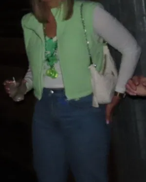 Marshalls Neon Green Puffer Vest thumbnail 2
