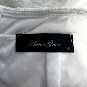 Anna Grace Floral Lace Graduation Mini Dress Open Back White Romantic Size S thumbnail 5