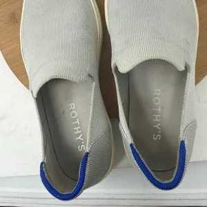 Rothys The Original Slip On Sneaker Knit Grey Travel Casual Comfort Womens 10 thumbnail 7