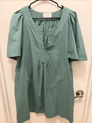 Tuckernuck Pomander Place Green Flutter Sleeve Dress thumbnail 2