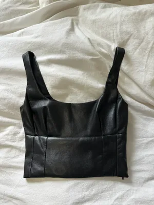 Aritzia Wilfred Leather Top thumbnail 1