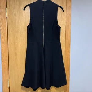 Monteau Black High Neck Sleeveless Dress - Size Large thumbnail 2