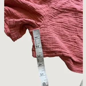 Wonderly Womens Rose Pink 100% Cotton Smocked Gauze High Rise Shorts Size L thumbnail 6