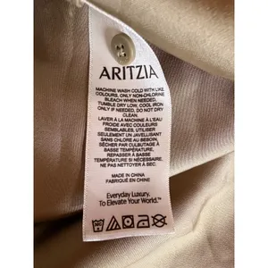 Aritzia Babaton Cella Satin NWOT Linen Blend Cutout Maxi Dress Open Back M Olive thumbnail 9