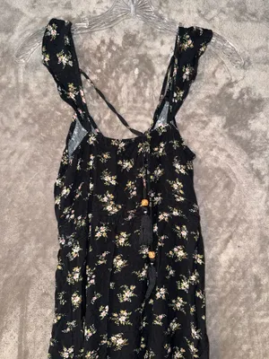 American Eagle Outfitters Floral Button-Front Midi Dress XXS thumbnail 7