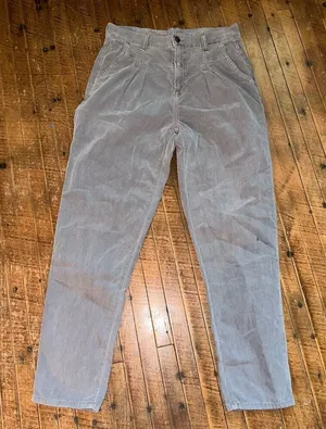 American Eagle gray corduroy 2 Mom jeans normcore pants thumbnail 1