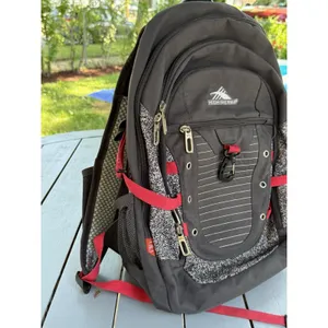 HIGH SIERRA Unisex Tactic Backpack 17” Laptop Pocket Gray Red Outdoor Travel Bag thumbnail 2