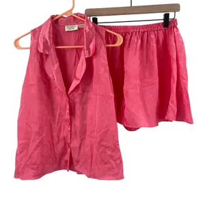 VICTORIA'S SECRET Vintage Large Gold Label Lingerie Set Pajamas Satin Intimates thumbnail 1