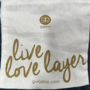 Gorjana Gold and White Jewelry Pouch thumbnail 3