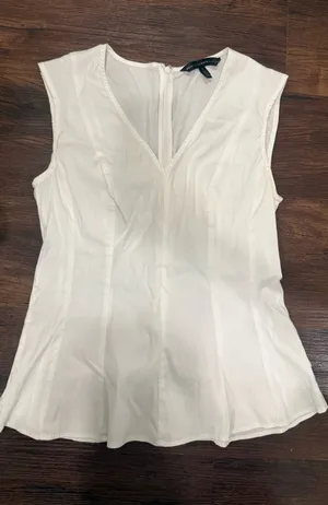 White house black market white shirt sz 2 thumbnail 1