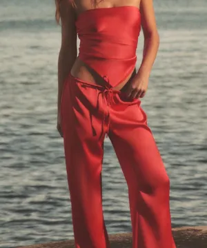 ZARA Satin Pants thumbnail 2