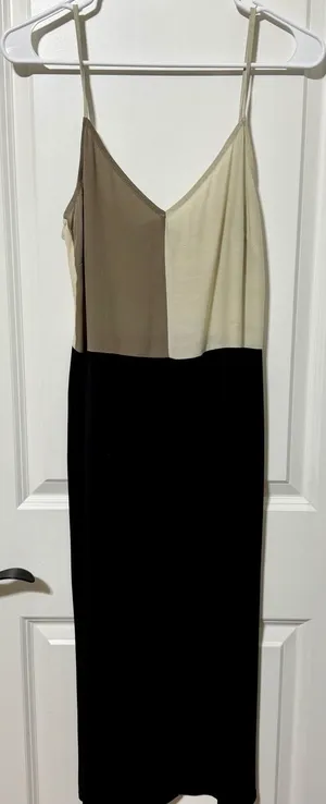 MNG Suit Women's Color-Block Lingerie Cami Midi Dress thumbnail 1