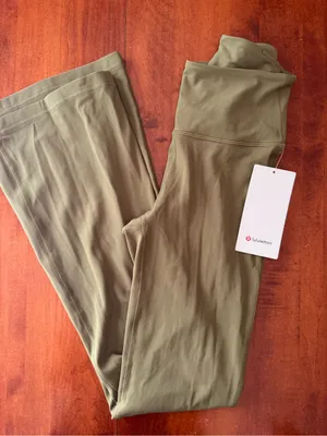 Lululemon Groove High-Rise Flare Pants size 4 NWT Bronze Green thumbnail 3