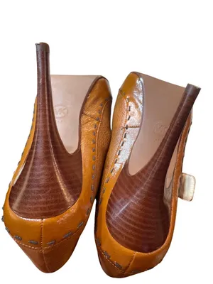 Michael Kors wms brown leather pebbled stilleto 5" heels shoes sz 8M SKU 10-404 thumbnail 8