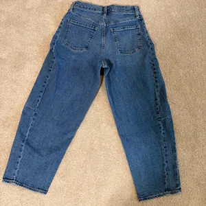 Old Navy Womens Barrel Leg Jeans 4 Blue High-Rise Denim Wide Leg Casual‎ thumbnail 5