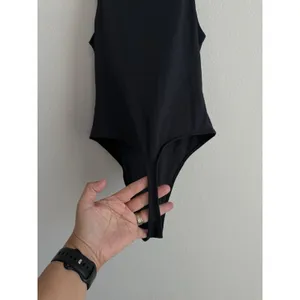 Aritzia‎ Babaton Women's Small Bodysuit Black Stretch Comfort Thong Halter Side thumbnail 6