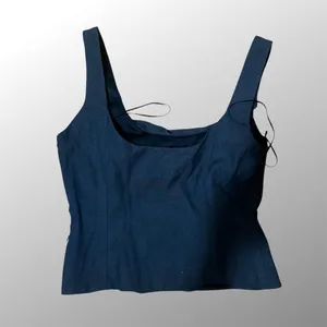 Zara Black Draped Tank Top thumbnail 4
