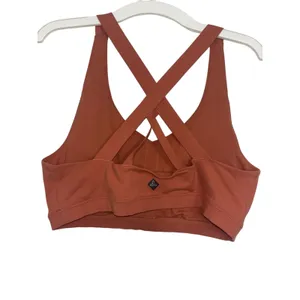 Prana Orange Cross Back Sports Bra M Loungewear Yoga Outdoors Gym Stretch thumbnail 2