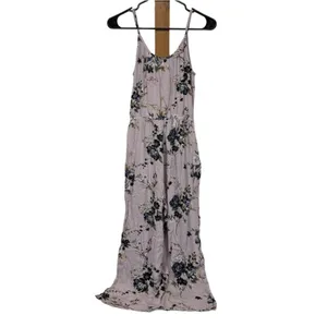 American Eagle Lavender Floral Sleeveless Wide‎ Leg Jumpsuit Size S thumbnail 6