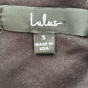 Lulus Black Open Back Cut Out One‎ Piece Bodysuit Size Small thumbnail 5