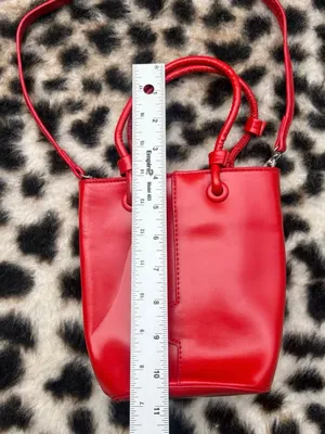 Commense Red Mini Bucket Crossbody Bag - Sleek Women's Handbag thumbnail 3