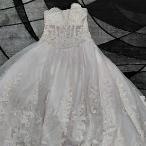 PC Mary’s Blush Princess Beaded Corset Gown Strapless Boned Bodice Prom/Wedding thumbnail 9